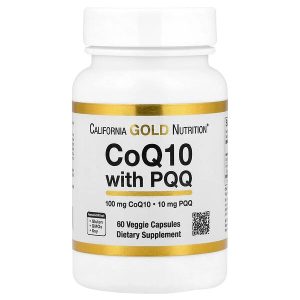CoQ10 100 mg with PQQ 10 mg, 60 Veggie Capsules, California Gold Nutrition