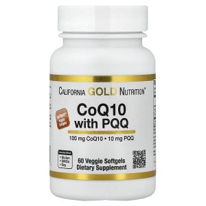 CoQ10 with PQQ (Ubiquinone USP) 100 mg, 60 Veggie Softgels, California Gold Nutrition