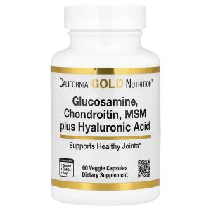 Glucosamine Chondroitin MSM Plus Hyaluronic Acid, 60 Veggie Capsules, California Gold Nutrition