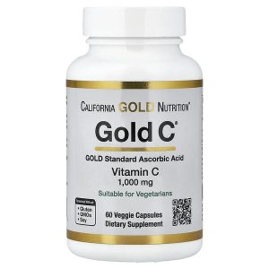 Gold C, USP Grade Vitamin C 1,000 mg, 60 Veggie Capsules, California Gold Nutrition