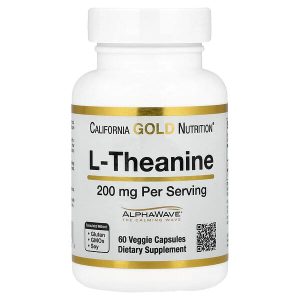 L-Theanine 200 mg, 60 Veggie Capsules, California Gold Nutrition
