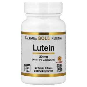 Lutein with Zeaxanthin from Marigold Extract, 60 Veggie Softgels, California Gold Nutrition