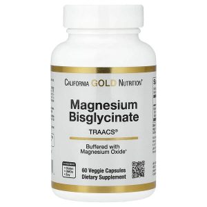 Magnesium Bisglycinate Chelate (Albion TRAACS), 100 mg, 60 Veggie Capsules, California Gold Nutrition