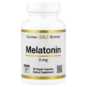 Melatonin 3 mg, 90 Veggie Capsules, California Gold Nutrition