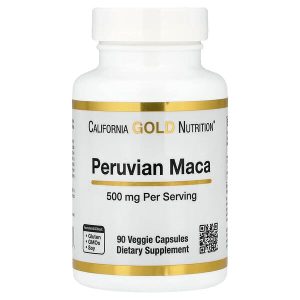 Peruvian Maca 500 mg, 90 Veggie Capsules, California Gold Nutrition