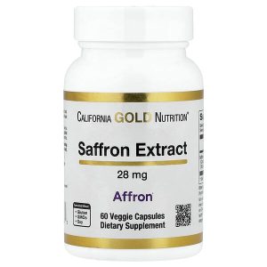 Saffron Extract with Affron, 28 mg, 60 Veggie Capsules, California Gold Nutrition