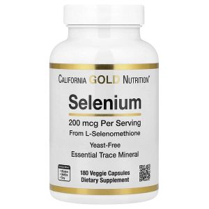 Selenium (Yeast-Free) 200 mcg, 180 Veggie Capsules, California Gold Nutrition