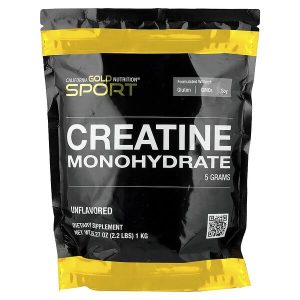 Sport Pure Creatine Monohydrate, Unflavored, 2.2 lbs (1 kg), California Gold Nutrition