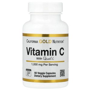 Vitamin C Quali-C 1,000 mg, 60 Veggie Capsules, California Gold Nutrition