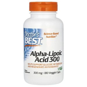 Alpha-Lipoic Acid 300 mg, 180 Veggie Capsules, Doctor's Best