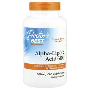 Alpha-Lipoic Acid 600 mg, 180 Veggie Capsules, Doctor's Best