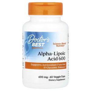 Alpha-Lipoic Acid 600 mg, 60 Veggie Capsules, Doctor's Best
