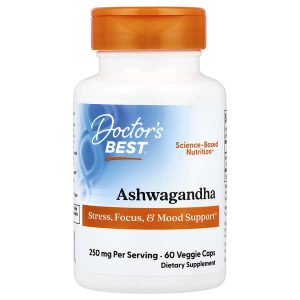 Ashwagandha 125 mg, 60 Veggie Capsules, Doctor's Best