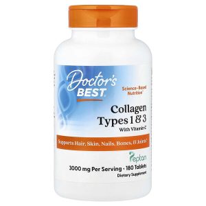 Collagen Types 1 & 3 with Vitamin C, 180 Tablets, Doctor's Best