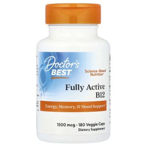 Fully Active B12 1,500 mcg, 180 Veggie Caps, Doctor's Best