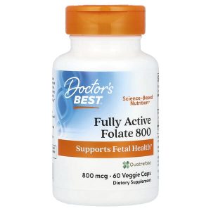 Fully Active Folate 800, 800 mcg, 60 Veggie Caps, Doctor's Best