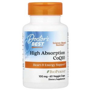High Absorption CoQ10 100 mg, 60 Veggie Caps, Doctor's Best