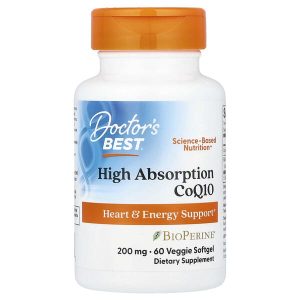 High Absorption CoQ10, 60 Veggie Softgels, Doctor's Best