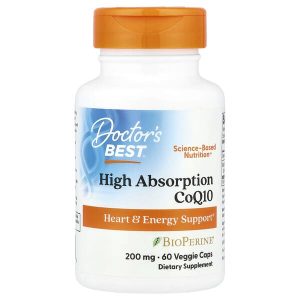 High Absorption CoQ10 with BioPerine, 60 Veggie Caps, Doctor's Best