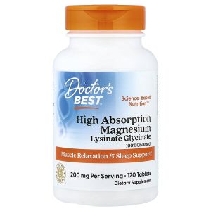 High Absorption Magnesium 100 mg, 120 Tablets, Doctor's Best