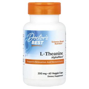 L-Theanine AlphaWave 200 mg, 60 Veggie Caps, Doctor's Best