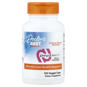 PepZin GI Zinc-L-Carnosine, 120 Veggie Caps, Doctor's Best