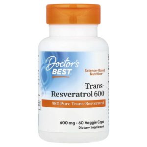 Trans-Resveratrol 600, 600 mg, 60 Veggie Caps, Doctor's Best