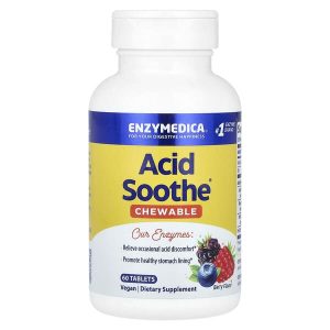 Enzymedica Acid Soothe Chewable Berry, 60 Tablets