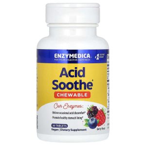 Chewable Acid Soothe, Berry, 30 Tablets, Enzymedica