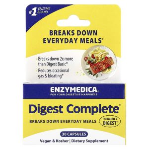 Digest Complete, 30 Capsules, Enzymedica