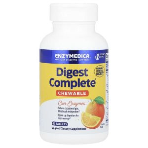 Digest Complete Chewable Orange, 60 Tablets, Enzymedica