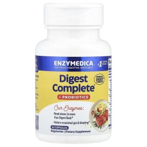 Digest Complete Probiotics, 30 Capsules, Enzymedica