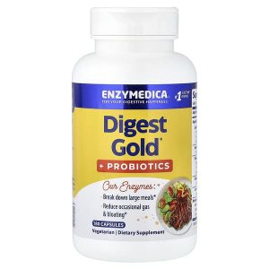 Digest Gold + Probiotics, 180 Capsules, Enzymedica
