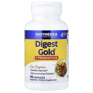 Digest Gold + Probiotics, 90 Capsules, Enzymedica