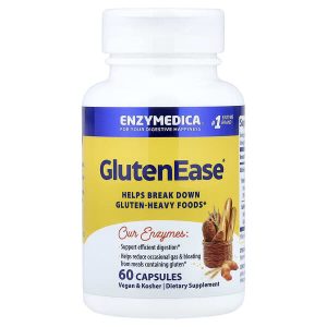 GlutenEase, 60 Capsules, Enzymedica