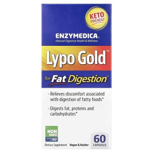 Lypo Gold for Fat Digestion, 60 Capsules, Enzymedica