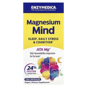 Enzymedica Magnesium Mind, 350 mg per Capsule, 120 Capsules