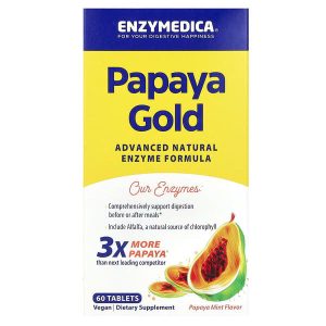 Papaya Gold Papaya Mint, 60 Tablets, Enzymedica