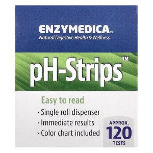 pH Strips, Approx 120 Tests, Enzymedica
