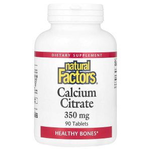Calcium Citrate 350 mg, 90 Tablets, Natural Factors