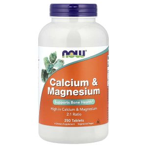 Calcium & Magnesium, 250 Tablets, Now Foods
