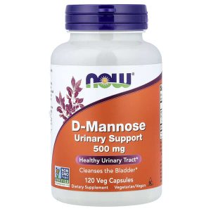 D-Mannose 500 mg, 120 Veg Capsules, Now Foods