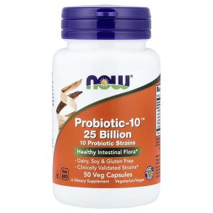 Probiotic-10 25 Billion, 50 Veg Capsules, Now Foods