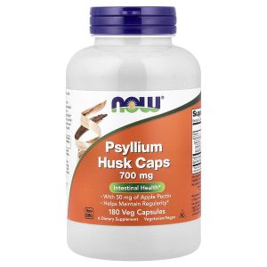 Psyllium Husk Caps, 180 Veg Capsules, Now Foods