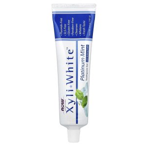 XyliWhite Toothpaste Gel with Baking Soda, Platinum Mint, 6.4 oz (181 g), Now Foods Solutions