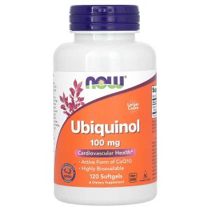 Ubiquinol 100 mg, 120 Softgels, Now Foods