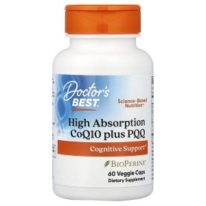 High Absorption CoQ10 Plus PQQ, 60 Veggie Capsules, Doctor's Best