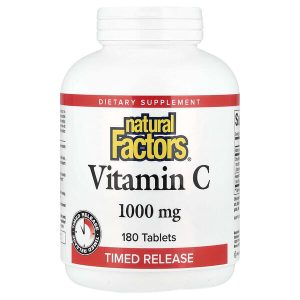 Vitamin C Time Release, 1,000 mg, 180 Tablets, Natural Factors